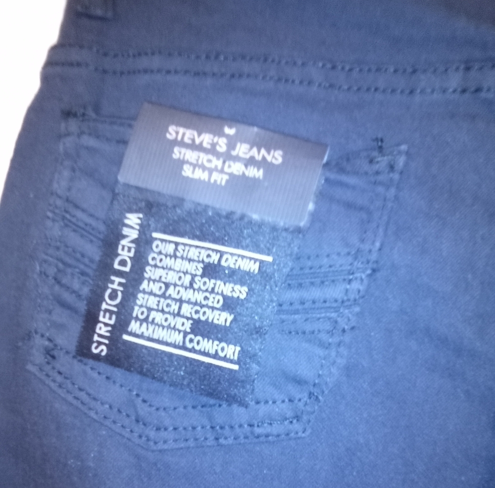 Steve's Jeans Women's Black Straight Leg Jeans Slim Fit Size 12 - Picture 4 of 4